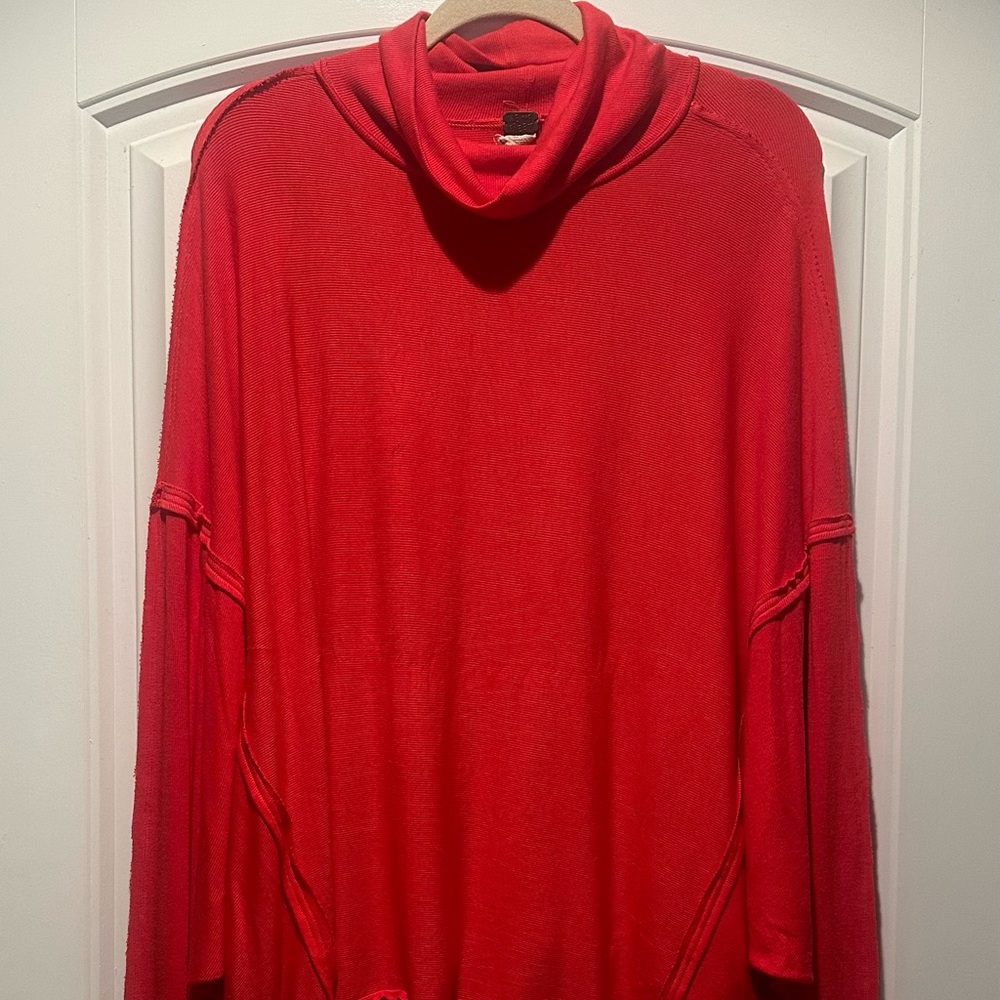 We The Free. Free People Turtleneck Dolman Sleeve Top